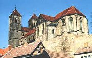 Quedlinburg - Blick auf den Schloßberg mit St. Servatius
